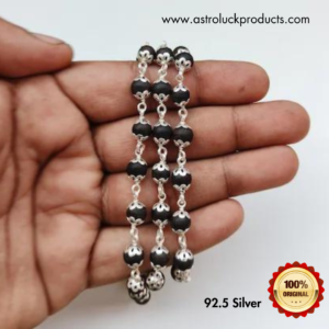 Karungali Mala With Silver Cap | Astro Luck Products